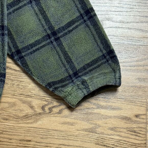 Vintage Louis Garneau Men's Green Fleece Zip Up Jacket Dimensions In Description - Picture 16 of 16